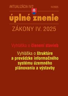 Kniha: Aktualizácia IV/2 2025 – Stavebný zákon – územné plánovanie