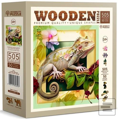 Dřevěné puzzle Chameleon…
