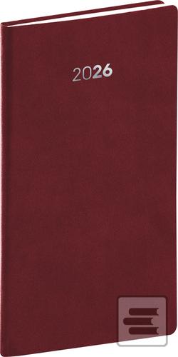 Knižný diár: Kapesní diář 2026 Balakon bordó - 1. vydanie