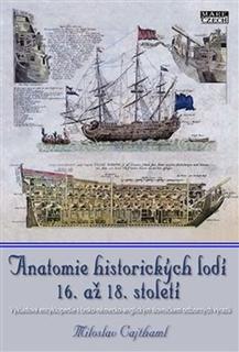 Kniha: Anatomie historických lodí 16. až 18. století - Výkladová encyklopedie s česko-německo-anglickým slovníčkem odborných výrazů - Miloslav Cajthaml