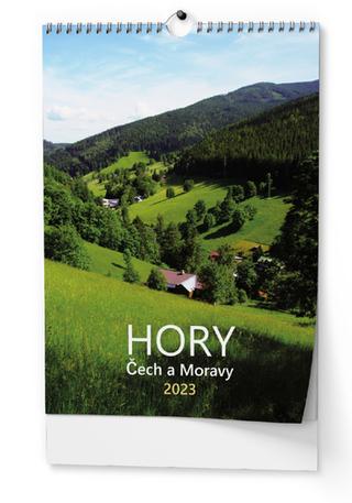 Kalendár nástenný: Hory Čech a Moravy 2023 - nástěnný kalendář
