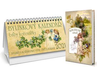Kalendár stolný: Bylinkový kalendář 2021 + Okouzlující zahrady - Klára Trnková