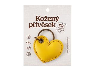 Doplnk. tovar: Kľúčenka: Srdce žlté - D49