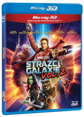DVD: Strážci Galaxie Vol. 2 2BD (3D+2D) - 1. vydanie