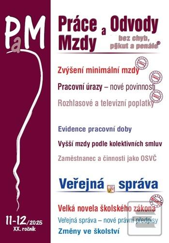 Kniha: Práce a mzdy 11-12/2025 – Zvýšení minimální mzdy, Pracovní úrazy