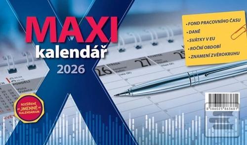 Maxi kalendář 2026 - sto…