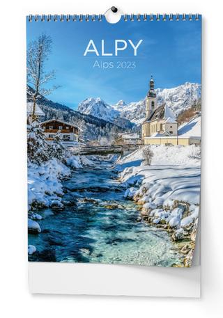 Kalendár nástenný: Alpy 2023 - nástěnný kalendář