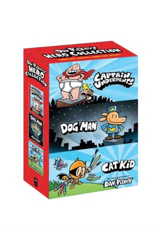 Kniha: Dav Pilkey's Hero Collection (Captain Underpants #1, Dog Man #1, Cat Kid Comic Club #1) - Dav Pilkey