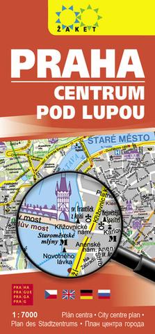 Skladaná mapa: Praha centrum pod lupou