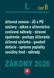 Kniha: Zákony I B 2026 – účtovné zákony - Úplné znenie po novelách k 1. 1. 2026