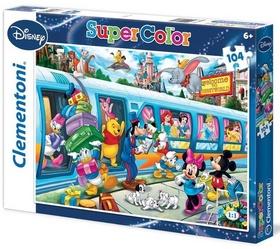 Puzzle: Puzzle Supercolor 104, Disney vlak