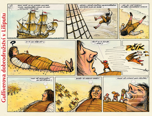 Kniha: Gulliverova dobrodružství v Liliputu - 1. vydanie - Jonathan Swift