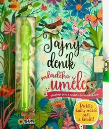 Kniha: Tajný deník mladého umělce - obsahuje pero s neviditelným inkoustem