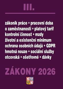 Kniha: Zákony III/2026 - Zákoník práce, Pojištění, Sociální služby