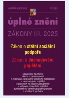 Kniha: Aktualizace III/2 2025 - Zákon státní sociální podpoře - 1. vydanie
