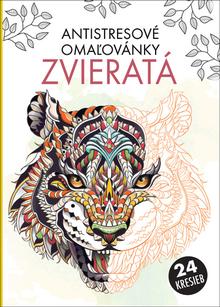 Doplnk. tovar: Antistresové omaľovánky zvieratá - 24 kresieb
