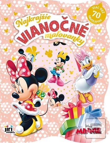 Kniha: Najkrajšie vianočné maľovanky so samolepkami Minnie - 1. vydanie