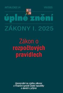 Kniha: Aktualizace I/4  2025 - Zákon o rozpočtových pravidlech