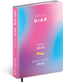 Knižný diár: Školní diář Růžový 2025-2026