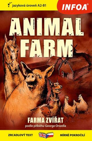 Kniha: Animal farm/Farma zvířat - zrcadlový text mírně pokročilí