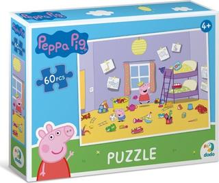 Puzzle: Puzzle Prasátko Peppa Hrátky v pokojíčku - 60 dílků