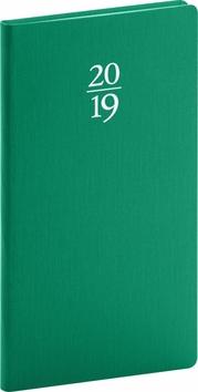 Knižný diár: Kapesní diář Capys 2019, zelený, 9 x 15,
