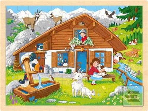 Dřevěné puzzle V Alpách…