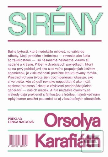 Kniha: Sirény - Orsolya Karafiáth