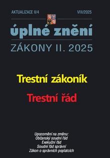 Kniha: Aktualizace II/4 2025 - Trestní zákoník, Trestní řád