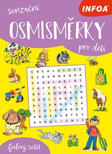Kniha: Senzační osmisměrky pro děti - fialový sešit