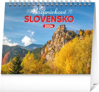 Ostatné kalendáre: Rozprávkové Slovensko 2024 - stolový kalendár