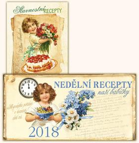 Kniha: Komplet 2ks Stolní kalendář nedělní menu 2018 + Slavnostní recepty - Klára Trnková