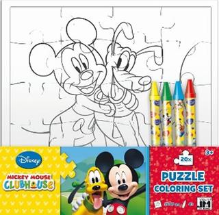 Kniha: Mickey klubík - Omalovánky puzzle - autor neuvedený