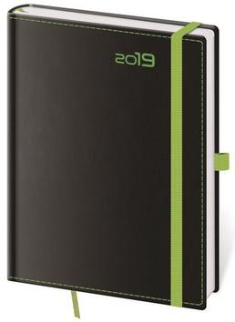 Knižný diár : Diář týdenní B6 Black Green s poutkem