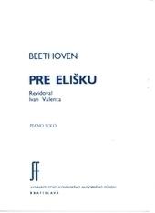 Kniha: Pre Elišku - Piano solo - Ludwig van Beethoven