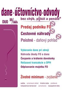 Kniha: DUO 8-9/2025 – Dane, účtovníctvo, odvody bez chýb, pokút a penále