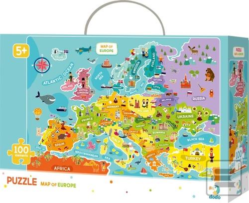 Puzzle Mapa Evropy 100 d…