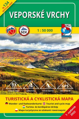 Kniha: Veporské vrchy 1:50 000 - Turistická a cyklistická mapa