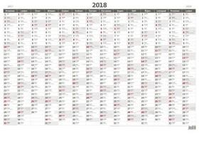 Kalendár nástenný: Plánovací roční mapa A1 bezobrázková - nástěnný kalendář 2018