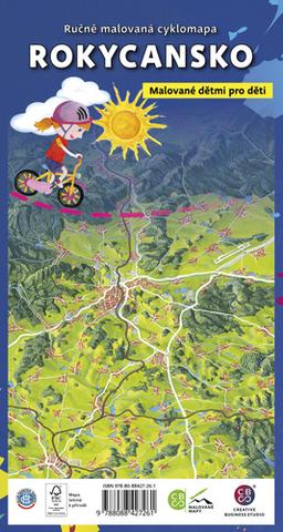 Skladaná mapa: Ručně malovaná cyklomapa Rokycansko - Malované dětmi pro děti