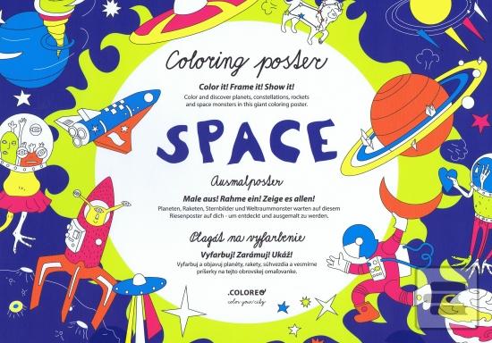 Kniha: VESMÍR Plagát - Omaľovánka - Coloring poster / Ausmalposter - 1. vydanie - Tero Abaffy