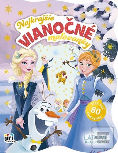 Kniha: Najkrajšie vianočné maľovanky so samolepkami Ľadové kráľovstvo - 1. vydanie