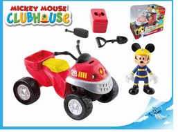 Hračka: Mickey Mouse záchranářská čtyřkolka 10cm - s kloubovou figurkou 8cm a doplňky v krabičce