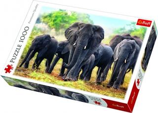 Puzzle: Afričtí sloni: Puzzle 1000 dílků - 1. vydanie