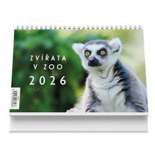 Kalendár stolný: Zvířata v ZOO 2026 - stolní kalendář