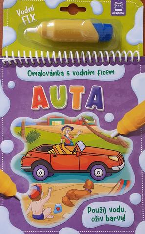 Kniha: Auta - Omalovánka s vodním fixem - Použij vodu, oživ barvy! - 1. vydanie - Barbara Wierzchowska