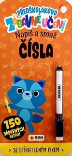 Kniha: Předškolákovo zábavné učení Čísla napiš a smaž - se stíratelným fixem