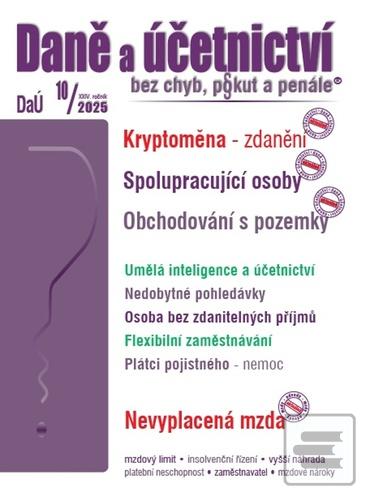 Kniha: Daně a účetnictví bez chyb, pokut a penále 10/2025