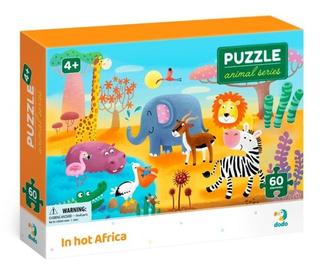 Puzzle: Puzzle Zvířata Vedro v Africe 60 dílků - 60 dílků