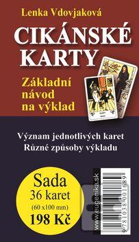 Kniha: Cikánské karty - Základní návod na výklad + sada 36 karet - Lenka Vdovjaková